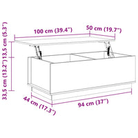 Tavolino da Salotto Bianco 100x50x35 cm Legno Massello di Pino cod mxl 26415