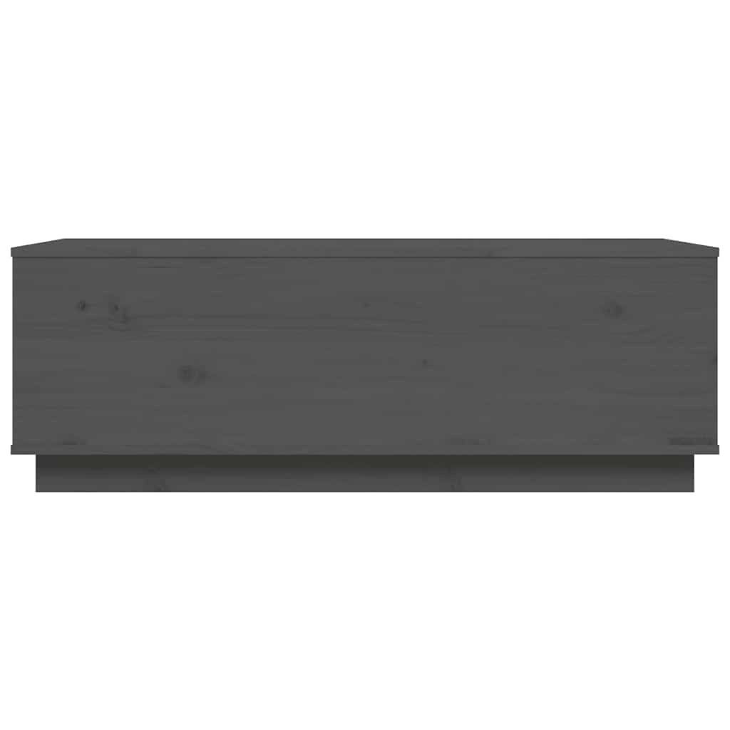 Tavolino da Salotto Grigio 100x50x35 cm Legno Massello di Pino cod mxl 26678