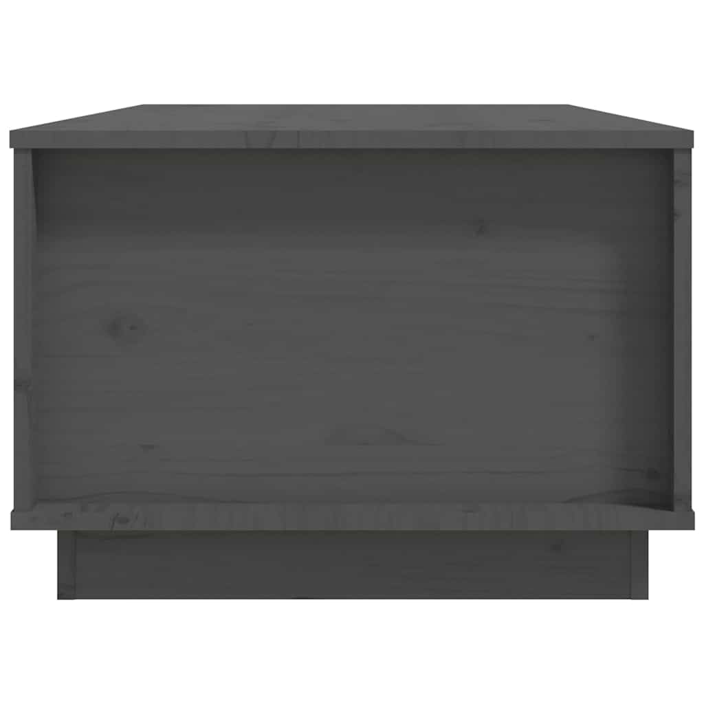 Tavolino da Salotto Grigio 100x50x35 cm Legno Massello di Pino cod mxl 26678