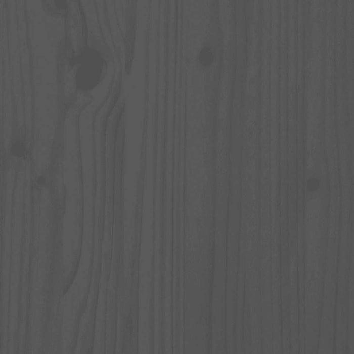 Tavolino da Salotto Grigio 100x50x35 cm Legno Massello di Pino cod mxl 26678