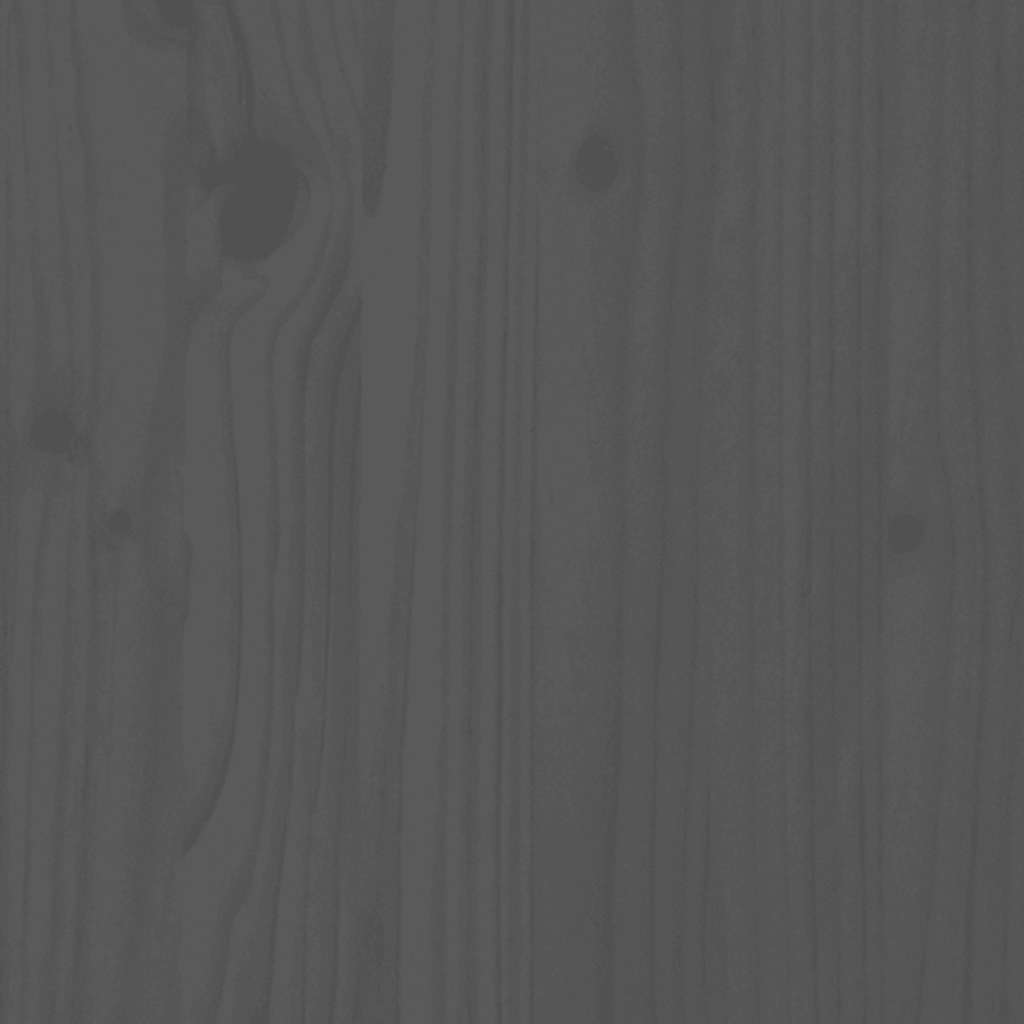 Tavolino da Salotto Grigio 100x50x35 cm Legno Massello di Pino 813422