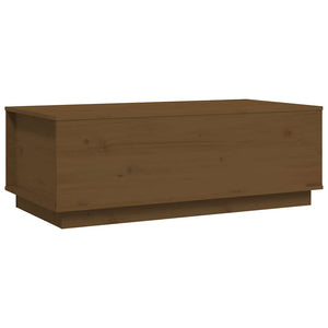 Tavolino da Salotto-Tavolino da soggiorno-Tavolo ambra 100x50x35 cm Legno Massello di Pino 607358