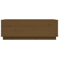 Tavolino da Salotto ambra 100x50x35 cm Legno Massello di Pino 813423