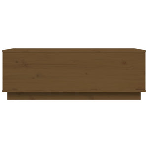 Tavolino da Salotto ambra 100x50x35 cm Legno Massello di Pino 813423