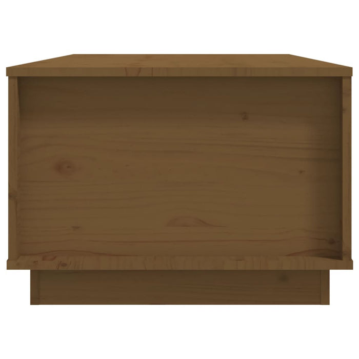 Tavolino da Salotto ambra 100x50x35 cm Legno Massello di Pino 813423