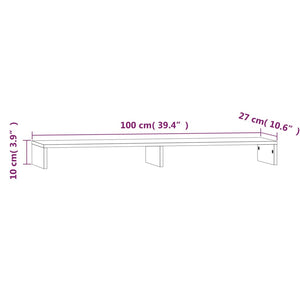 Supporto per monitor 100 x 27 x 10 cm legno massello di pino 02_0004436