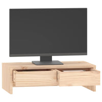 Supporto per Monitor 50x27x15 cm in Legno Massello di Pino 813954