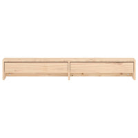 Supporto per Monitor 100x27x15cm in Legno Massello di Pino 813959
