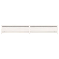 Supporto per monitor bianco 100 x 27 x 15 cm in legno massello di pino 02_0021218