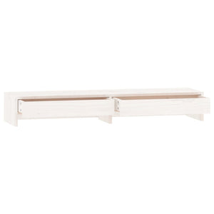 Supporto per monitor bianco 100 x 27 x 15 cm in legno massello di pino 02_0021218