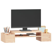 Supporto per Monitor 70x27,5x15cm in Legno Massello di Pino cod mxl 63909