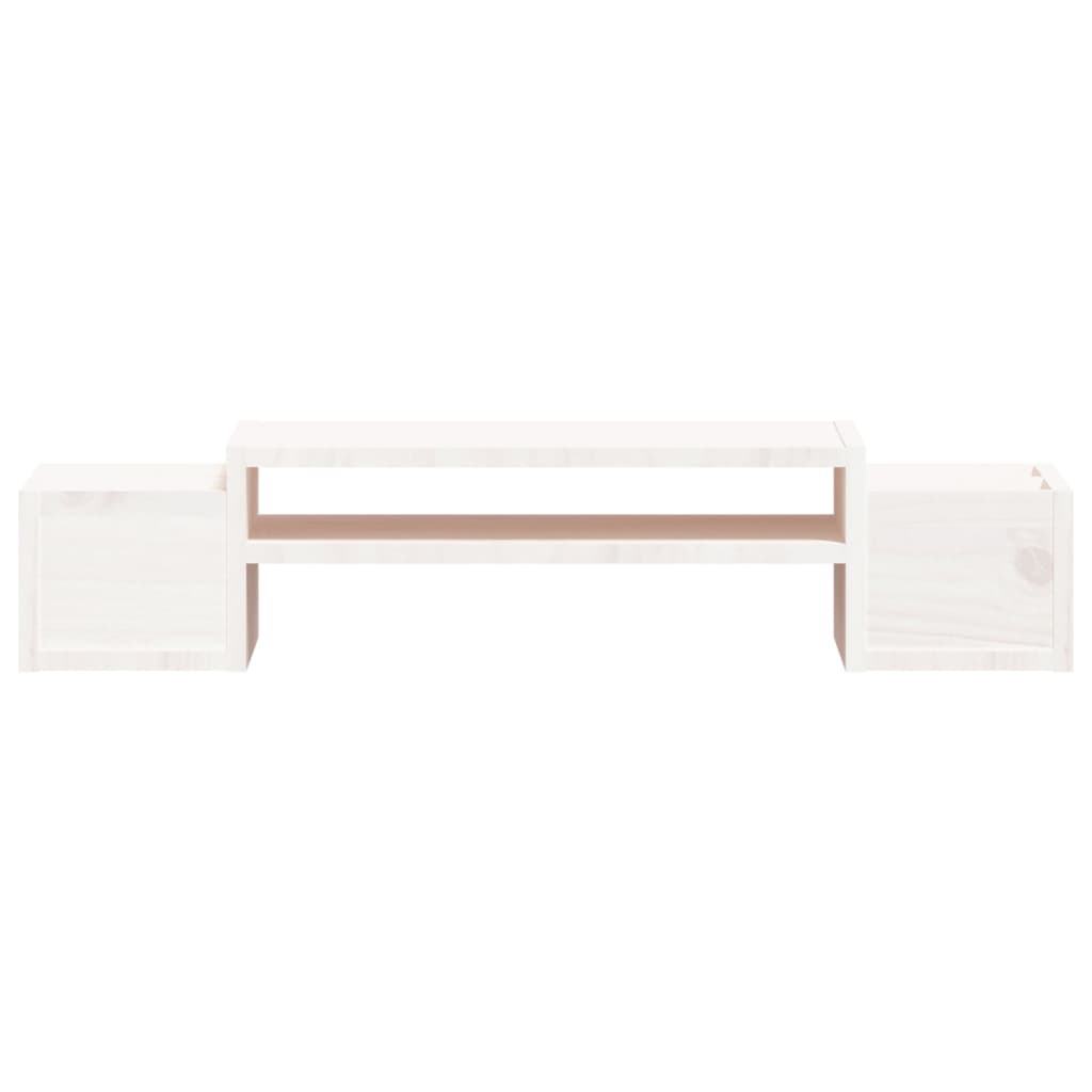 Supporto per monitor 70 x 27,5 x 15 cm legno massello di pino bianco 02_0004456