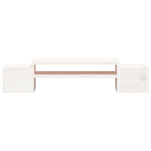 Supporto per monitor 70 x 27,5 x 15 cm legno massello di pino bianco 02_0004456