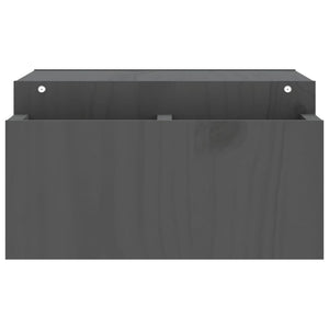 Supporto per monitor tavolo scrivania mobile 70 x 275 x 15 cm legno massello di pino grigio 02_0044900