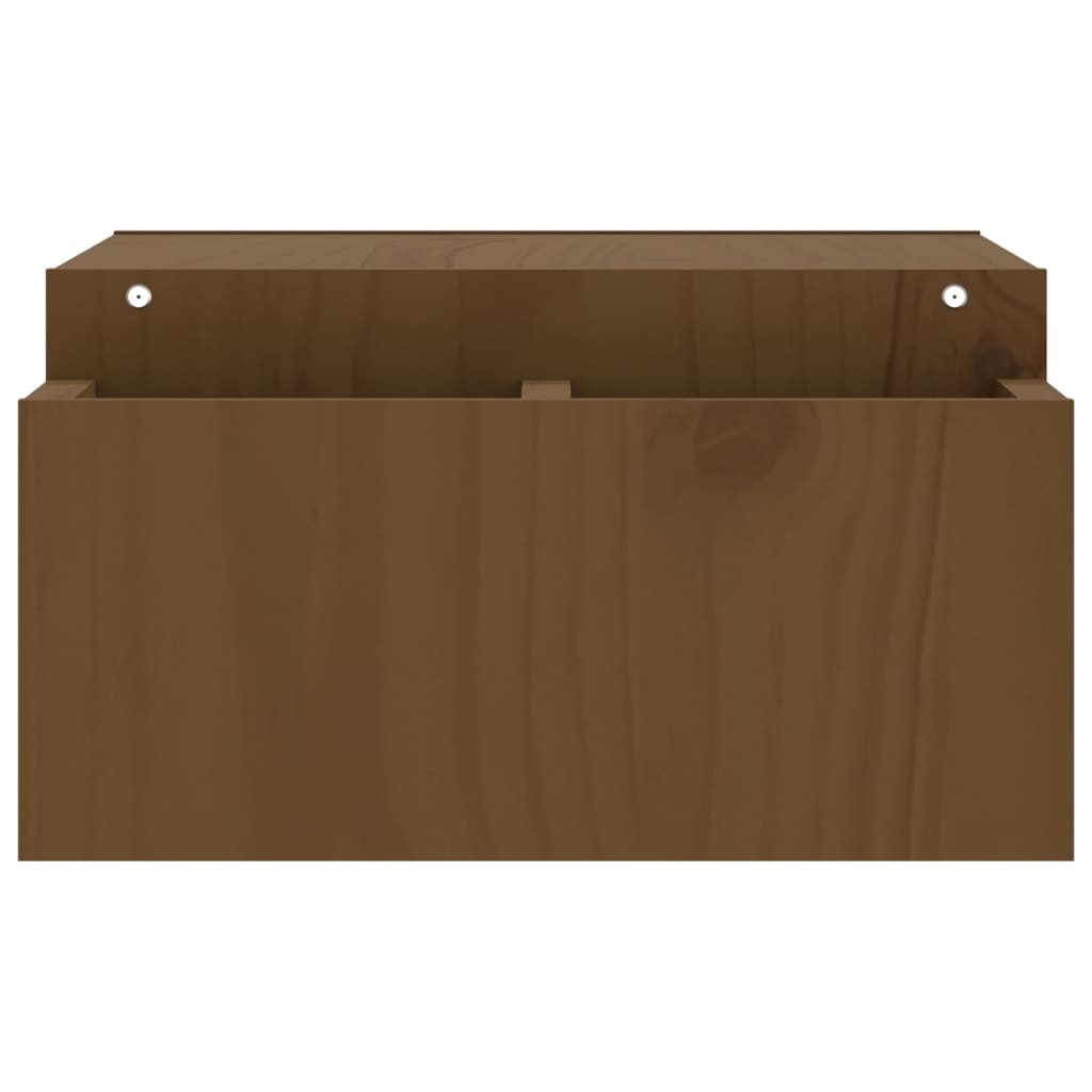 Supporto per monitor marrone miele 70 x 27,5 x 15 cm in legno di pino massiccio 02_0004459