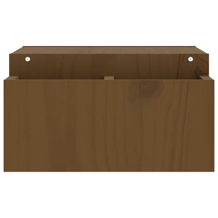 Supporto per monitor marrone miele 70 x 27,5 x 15 cm in legno di pino massiccio 02_0004459