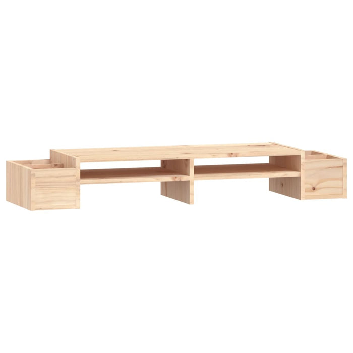 Supporto per Monitor 100x27,5x15cm in Legno Massello di Pino 813969