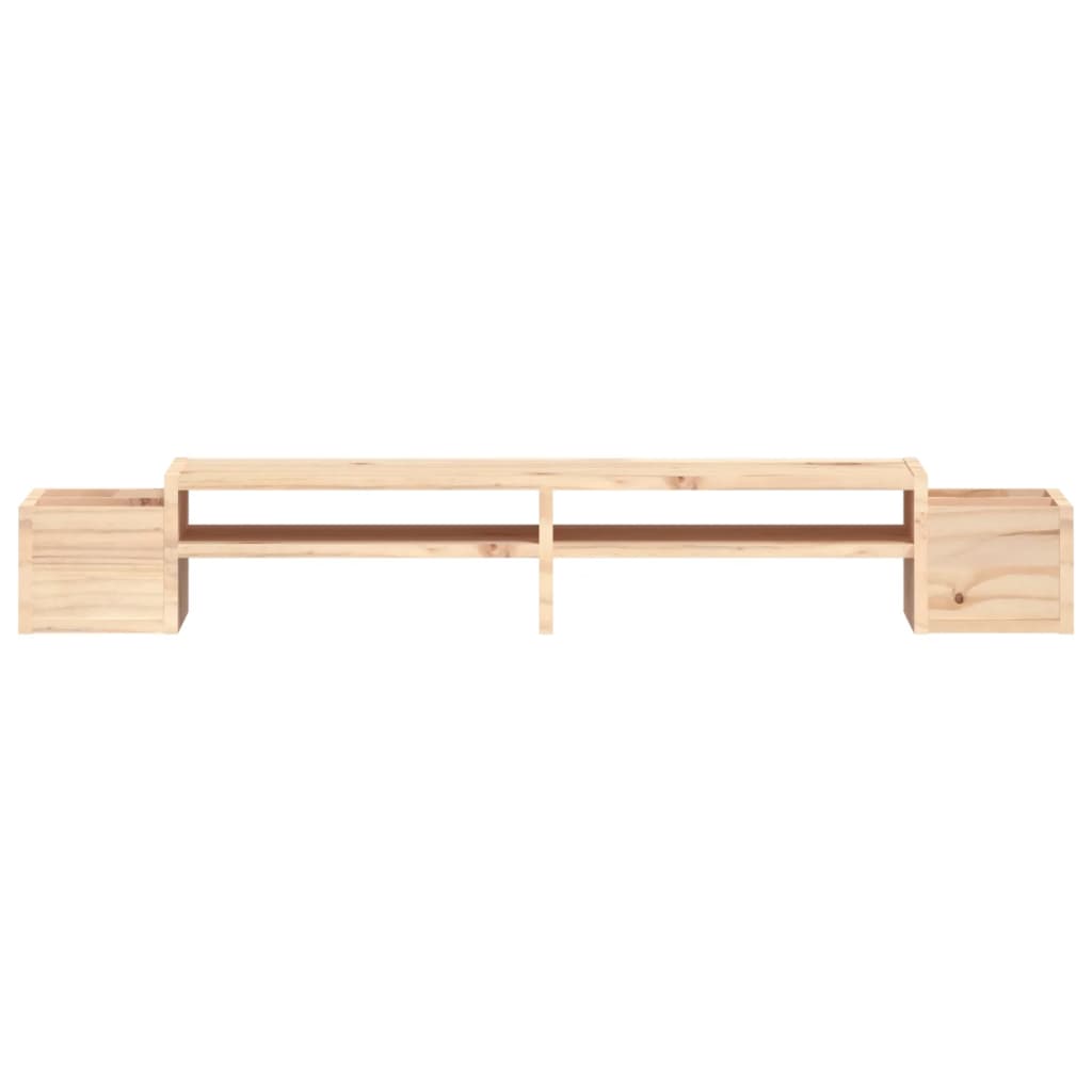 Supporto per Monitor 100x27,5x15cm in Legno Massello di Pino 813969