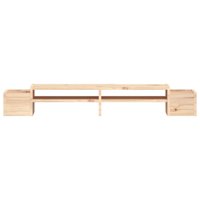 Supporto per Monitor 100x27,5x15cm in Legno Massello di Pino 813969