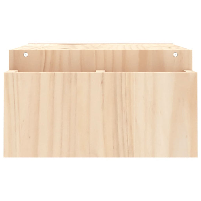Supporto per Monitor 100x27,5x15cm in Legno Massello di Pino 813969