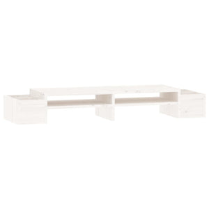 Supporto per monitor 100 x 27,5 x 15 cm legno massello di pino bianco 02_0004420
