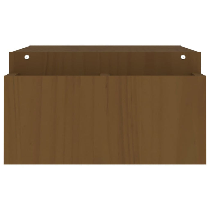 Supporto per Monitor ambra 100x27,5x15cm Legno Massello di Pino 813972