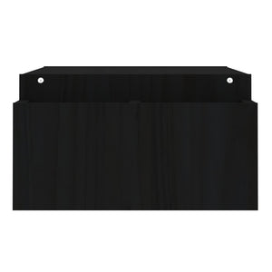 Supporto per Monitor Nero 100x27,5x15cm Legno Massello di Pino 813973
