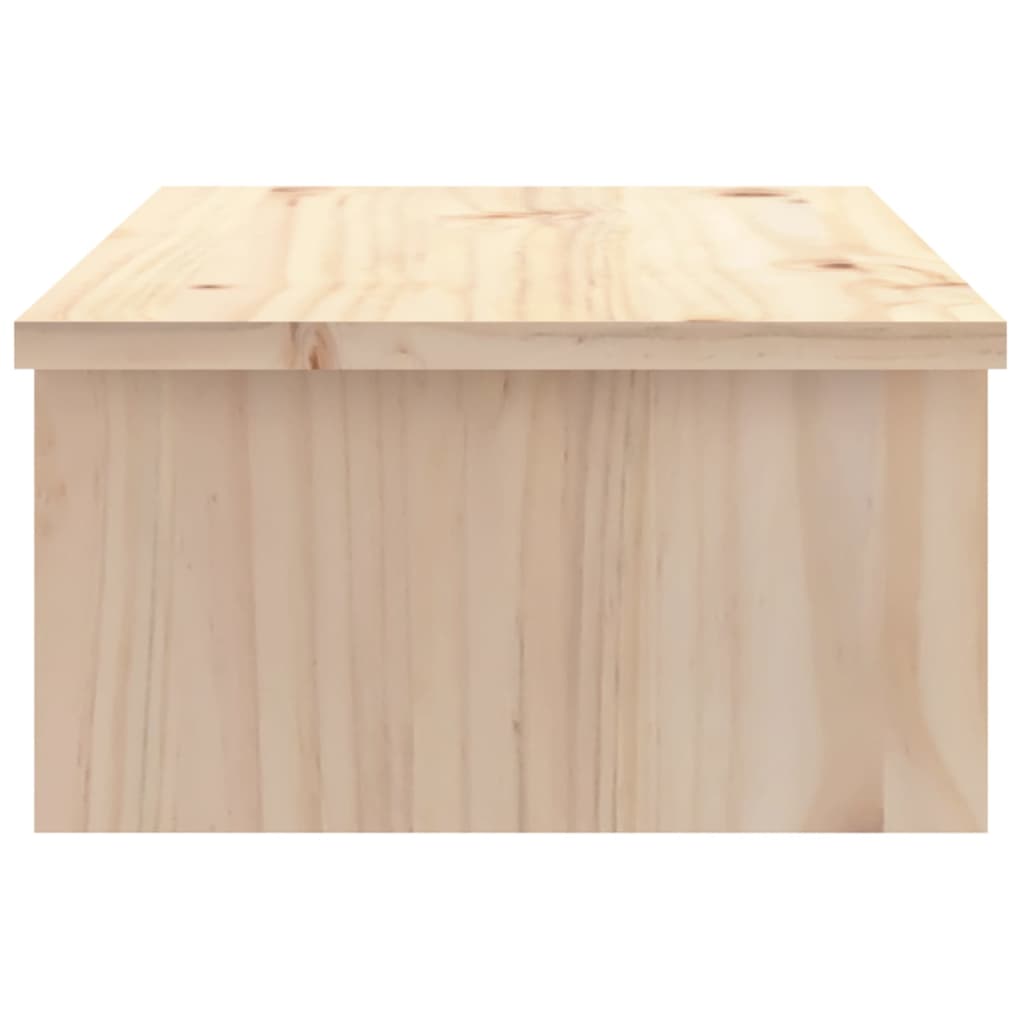 Supporto per Monitor 50x27x15 cm in Legno Massello di Pino 813974