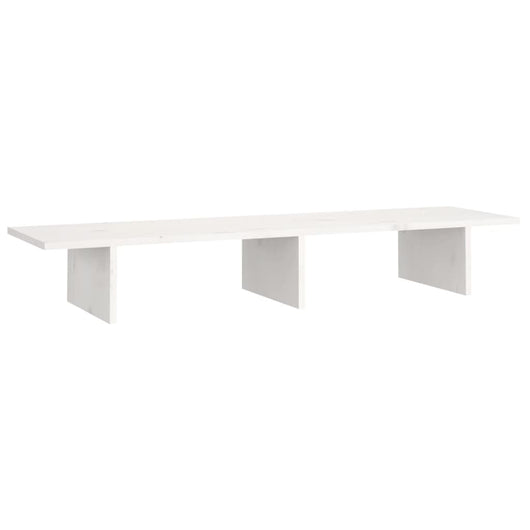 Supporto per monitor 100 x 27 x 15 cm legno massello di pino bianco 02_0004443