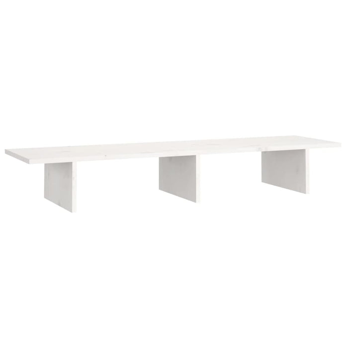 Supporto per monitor 100 x 27 x 15 cm legno massello di pino bianco 02_0004443