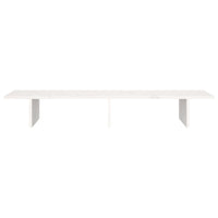 Supporto per Monitor Bianco 100x27x15 cm Legno Massello di Pino cod mxl 65665
