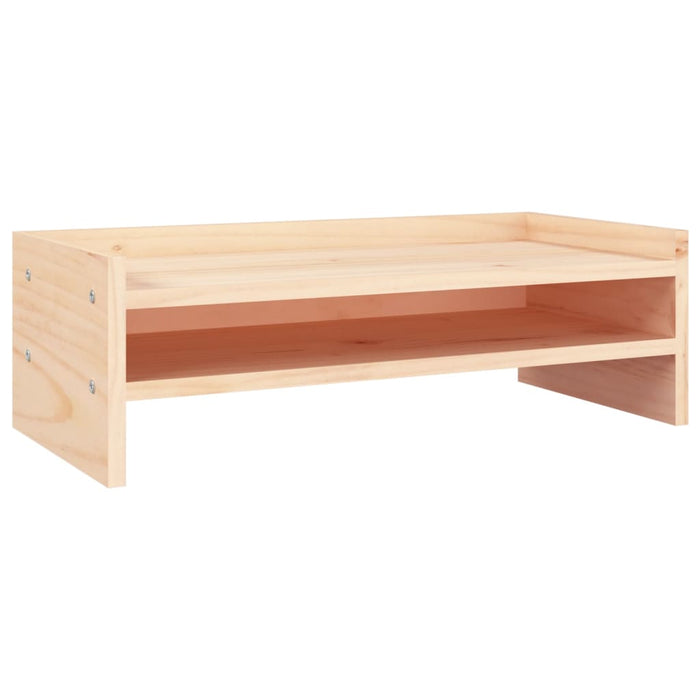 Supporto per Monitor 50x24x16 cm in Legno Massello di Pino 813984