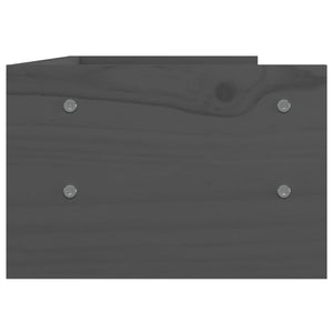 Supporto per Monitor Grigio 50x24x16 cm Legno Massello di Pino cod mxl 63655