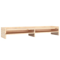 Supporto per Monitor 100x24x16 cm in Legno Massello di Pino 813989