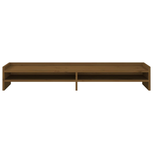 Supporto per monitor 100 x 24 x 16 cm legno di pino massiccio marrone 02_0004477