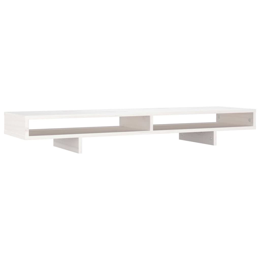 Supporto per monitor 100 x 27 x 14 cm legno massello di pino bianco 02_0004471