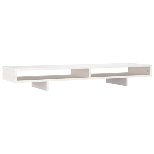 Supporto per monitor 100 x 27 x 14 cm legno massello di pino bianco 02_0004471