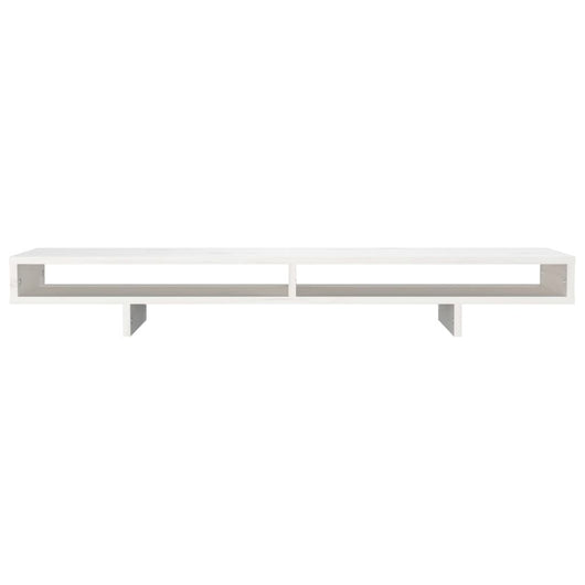 Supporto per monitor 100 x 27 x 14 cm legno massello di pino bianco 02_0004471