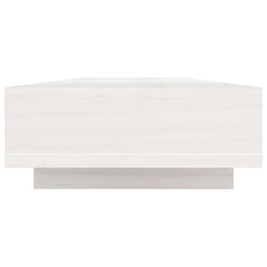 Supporto per Monitor Bianco 100x27x14 cm Legno Massello di Pino 814005