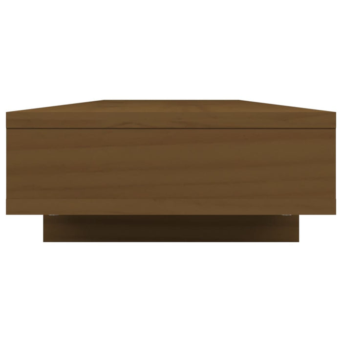 Supporto per Monitor ambra 100x27x14 cm Legno Massello di Pino 814007