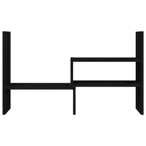 Supporto Monitor Nero (39-72)x17x43 cm Legno Massello di Pino cod mxl 61597