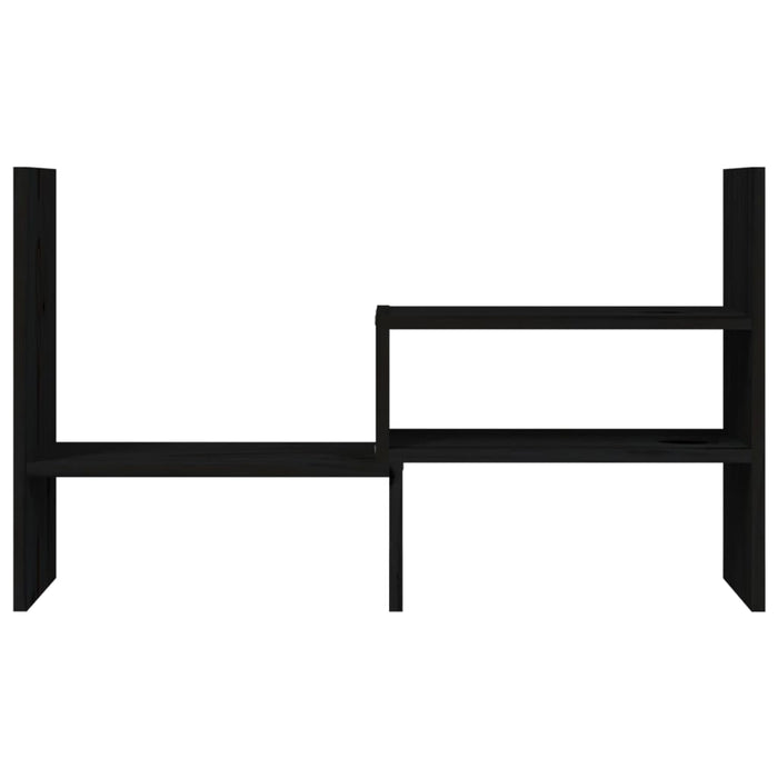 Supporto per monitor nero (39-72) x 17 x 43 cm legno di pino massiccio 02_0004468