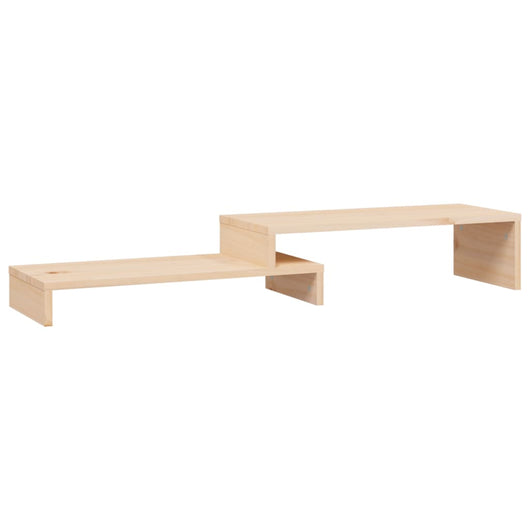 Supporto per Monitor (52-101)x22x14 cm Legno Massello di Pino 814014