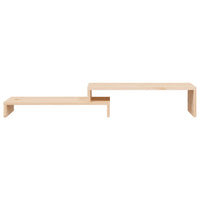 Supporto per Monitor (52-101)x22x14 cm Legno Massello di Pino 814014