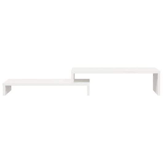 Supporto per monitor bianco (52-101) x 22 x 14 cm in legno massello di pino 02_0004439