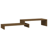 Supporto Monitor ambra (52-101)x22x14 cm Legno Massello di Pino 814017