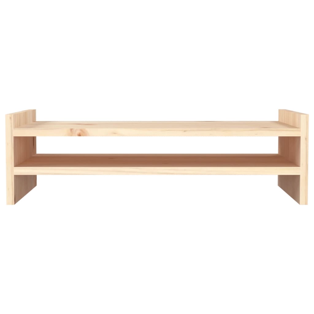 Supporto per Monitor 50x27x15 cm in Legno Massello di Pino 814019
