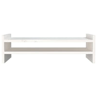 Supporto per monitor bianco 50 x 27 x 15 cm in legno massello di pino 02_0004447