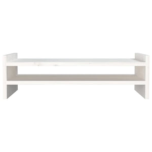 Supporto per monitor bianco 50 x 27 x 15 cm in legno massello di pino 02_0004447