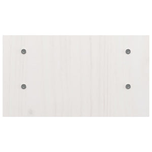 Supporto per Monitor Bianco 50x27x15 cm Legno Massello di Pino 814020